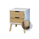 Ver imagem 7 de Cômoda e Mesa de Cabeceira Lara Branco/Pinus Cera