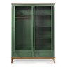 Guarda-roupa Rústico 4 Portas e 2 Gavetas - Madeira Maciça e Mdf - Verde - 5