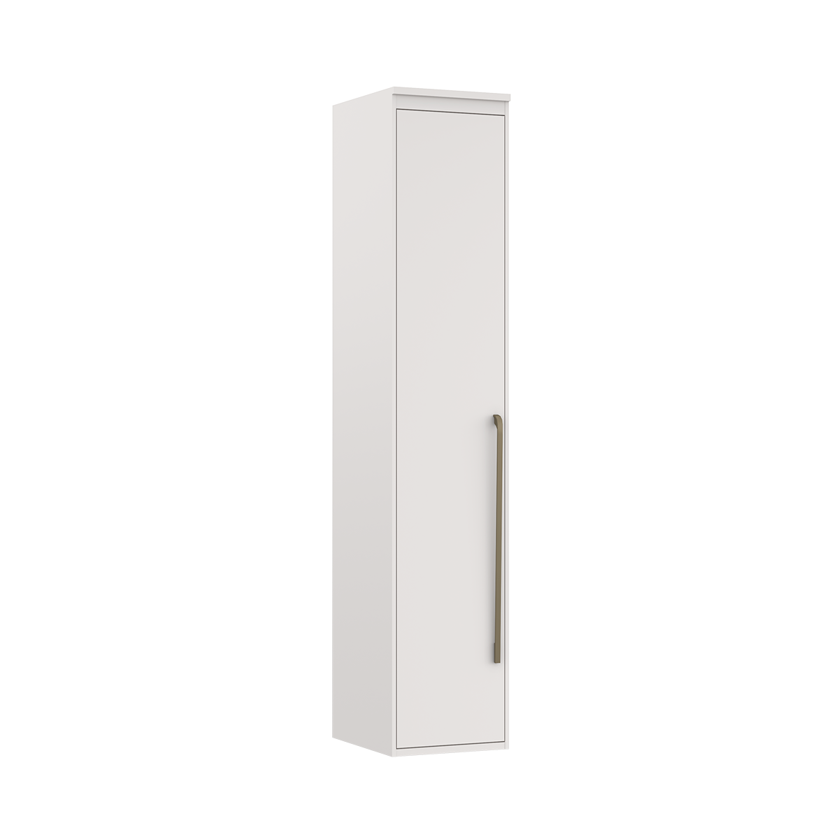 Guarda Roupa Modular 1 Porta com Gavetas MDF 45 cm Lotus Belmax:Branco