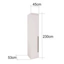 Ver imagem 4 de Guarda Roupa Modular 1 Porta com Gavetas MDF 45 cm Lotus Belmax:Branco