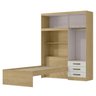 Guarda-roupa Infantil com Cama 4 Portas 3 Gavetas Lisboa Espresso Móveis - 3