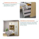 Ver imagem 5 de Guarda-Roupa Infantil com Cama 4 Portas 3 Gavetas Lisboa Espresso Móveis Bege/Castanho/Off White
