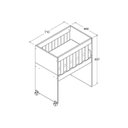 Ver imagem 3 de Mini Berço com Colchão Ditália Bbi-54 Bran Branco