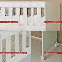 Ver imagem 7 de Mini Berço com Colchão Ditália Bbi-54 Bran Branco