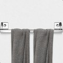 Ver imagem 1 de Porta Toalha de Banho Parede Banheiro Adesivo 3m Inox F.Df