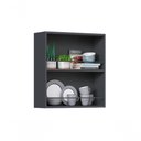 Ver imagem 4 de Armário Aéreo Cozinhas Itatiaia Midi Pop Art I3 com Nicho Grafite/branco