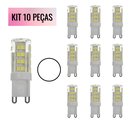 Ver imagem 2 de Kit 10 Lampadas Led G9 5w Halopim 6500k Branco Frio Bivolt