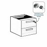 Mesa de Escritório com Gavetas 1,20×0,60m Nogal Sevilha/preto - 4