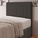 Ver imagem 2 de Cabeceira Cama Box Casal Kharla 140cm Veludo Marrom - Abmaza