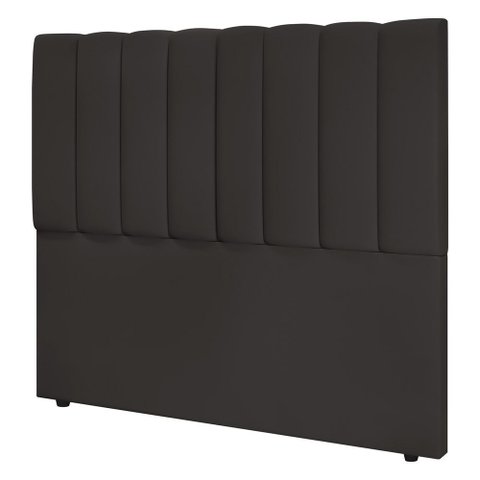 Cabeceira Cama Box Casal Kharla 140cm Veludo Marrom - Abmaza