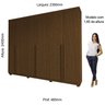 Guarda-roupa Casal 6 Portas com Pés Imperatriz 100% MDF - 5