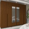Guarda-roupa Casal 6 Portas com Espelho com Pés Imperatriz 100% MDF - 1