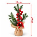 Ver imagem 5 de Arranjo Mesa Natal Galhos Artificial Decoração Enfeite 29cm