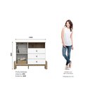 Ver imagem 4 de Cômoda 1 Porta 3 Gavetas Ternura Branco/Jequitibá HP