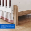 Ver mais imagens de Cômoda 1 Porta 3 Gavetas Ternura Branco/Jequitibá HP