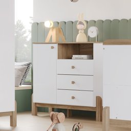 Cômoda Infantil Ternura 1 Porta 3 Gavetas - 6