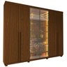 Guarda-roupa Casal 6 Portas com Pés com Led Imperatriz Reflecta 100% MDF - 2
