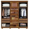 Guarda-roupa Casal 6 Portas com Pés com Led Imperatriz Reflecta 100% MDF - 3