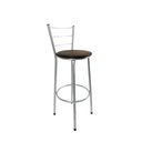 Ver imagem 2 de Kit 2 Banqueta Alta Prata Cozinha Gourmet Americana Balcão:marrom