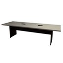 Ver imagem 2 de Mesa Reunião Escritório 8 Lugares 2,70m X 0,90m com 2 Caixas de Tomadas e Pés Painel Corporate F5