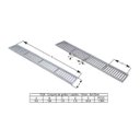 Ver imagem 3 de Kit 5 Ralo Grelha Linear Caixilho em Alumínio Fendi 8x100cm