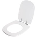 Ver imagem 2 de Assento Sanitário Tampa de Vaso Madeira Mdf Laqueado Paris para Bacia Ideal Standard - Branco