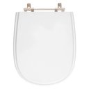 Ver imagem 1 de Assento Sanitário Tampa de Vaso Madeira Mdf Laqueado Paris para Bacia Ideal Standard - Branco