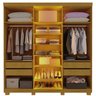 Guarda-roupa Casal 6 Portas com Pés com Led Imperatriz Reflecta 100% MDF - 3