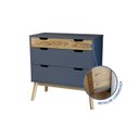 Ver imagem 6 de Cômoda e Mesa de Cabeceira Lara Cinza/Pinus Cera