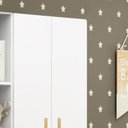 Ver imagem 7 de Guarda-Roupa para Quarto de Bebê 3 Portas 3 Gavetas Branco