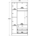 Ver imagem 4 de Guarda-Roupa para Quarto de Bebê 3 Portas 3 Gavetas Branco
