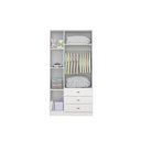 Ver imagem 2 de Guarda-Roupa para Quarto de Bebê 3 Portas 3 Gavetas Branco