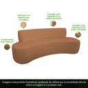 Ver imagem 3 de Sofá Orgânico 3 Lugares 180cm Mônaco Bouclê - Nexta Casa