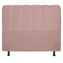 Ver imagem 2 de Cabeceira Cama Box Queen Berlim 160 Cm Suede Rose - MV Estofados Shop