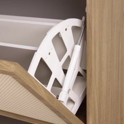 Sapateira Kaki 3 Portas 86 Cm X 34 Cm Tauari - Telinha Rattan - 3