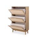 Ver imagem 2 de Sapateira Kaki 3 Portas 86 Cm X 34 Cm Tauari - Telinha Rattan