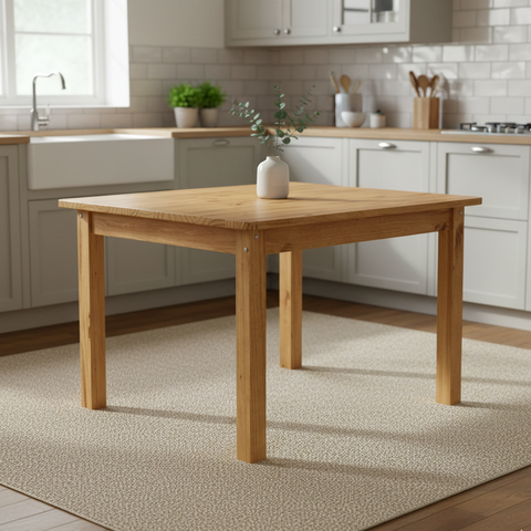 Mesa de Jantar Retangular 4 Lugares 120cm 100% Madeira Maciça Napoli Espresso Móveis Marrom/Nogueira