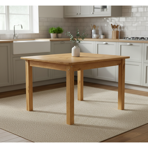 Mesa de Jantar Retangular 4 Lugares 120cm 100% Madeira Maciça Napoli Espresso Móveis