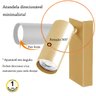 2 Arandela Dourada Direcionável Leitura Cabeceira Mr11 Bet34 - 2