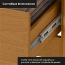 Ver imagem 6 de Guarda Roupa Casal 100% MDF 8 Portas 4 Gavetas Jatobá Plus Cinamomo/Off White YesCasa