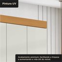 Ver imagem 5 de Guarda Roupa Casal 100% MDF 8 Portas 4 Gavetas Jatobá Plus Cinamomo/Off White YesCasa