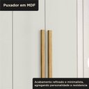 Ver mais imagens de Guarda Roupa Casal 100% MDF 8 Portas 4 Gavetas Jatobá Plus Cinamomo/Off White Yescasa Marrom