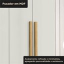Ver imagem 7 de Guarda Roupa Casal 100% MDF 8 Portas 4 Gavetas Jatobá Plus Cinamomo/Off White YesCasa