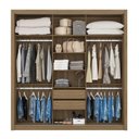 Ver imagem 3 de Guarda Roupa Roupeiro Casal 32230 03 Portas 02 Gavetas c/Espelho Residence Amendola Touch Demóbile