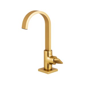 Torneira para Lavatorio de Mesa Dourado Fosco Samer Metais
