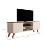Rack Tvs 60 Polegadas San Bernardino Off White Cedro - 3