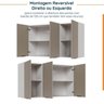 Cozinha Modulada 4 Peças com Tampo e Rodapé 3 Aéreos e 1 Balcão Ipanema CabeCasa MadeiraMadeira - 13