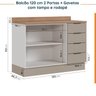 Cozinha Modulada 4 Peças com Tampo e Rodapé 3 Aéreos e 1 Balcão Ipanema CabeCasa MadeiraMadeira - 15