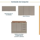 Ver imagem 5 de Cozinha Modulada 4 Peças com Tampo e Rodapé 3 Aéreos e 1 Balcão Ipanema CabeCasa MadeiraOriginals