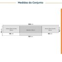 Ver imagem 2 de Cozinha Modulada 4 Peças com Tampo e Rodapé 3 Aéreos e 1 Balcão Ipanema CabeCasa MadeiraOriginals